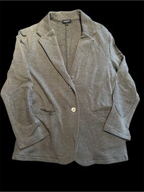 Bleusalt Women's Gray Blazer with Notch Lapel